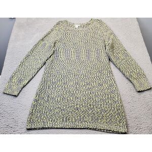 Bar III Sweater Dress Women XL Multi Knit Long Sleeve Crew Neck Stretch Pullover
